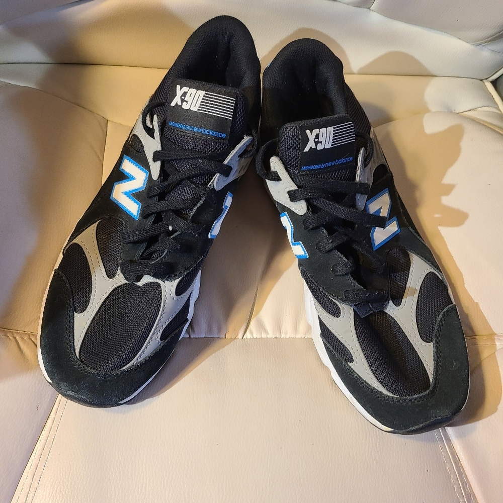 New Balance X-90 Black and Gray Sneakers